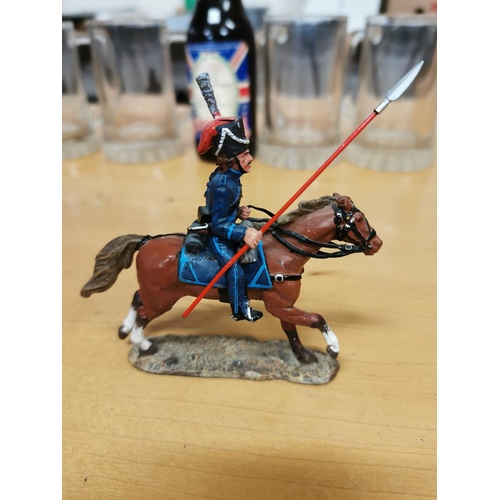 52 - Del Prado painted lead soldier on horse - Cossack Platovs regiment 1812