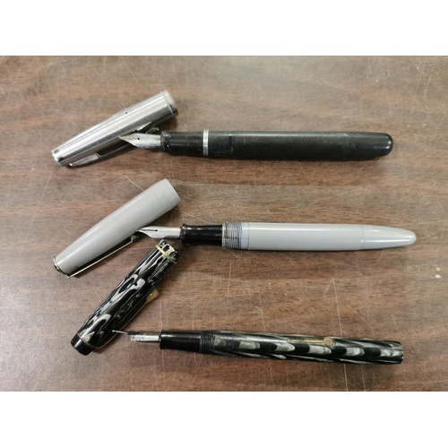 58 - 1 x self-fill and two other assorted fountain pens