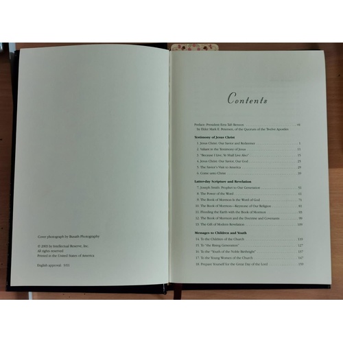 72 - Sermons & writings of President Ezra Taft Benson gold leaf 362 page hard cover Mormon book