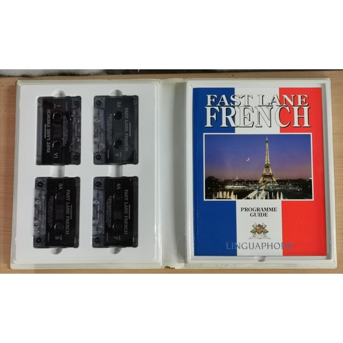 75 - Linguaphone fast lane French, 4 tape & 64 page booklet language course