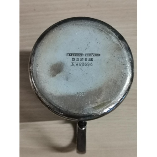 84 - Approx 10 cm tall Maison Demario silver plated milk jug