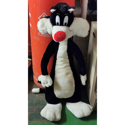 3 - 3 ft vintage Warner Bros plush Sylvester the cat