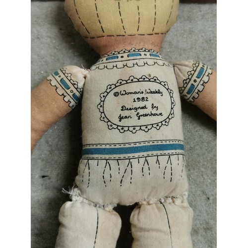 39 - Approx 37 cm tall Jean Greenhowe for Womans Weekly rag style doll