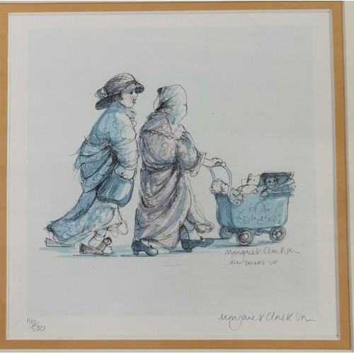 233 - 35 x 35 cm gold framed and mounted MARGARET CLARKSON pencil signed limited edition print (116/500) t... 