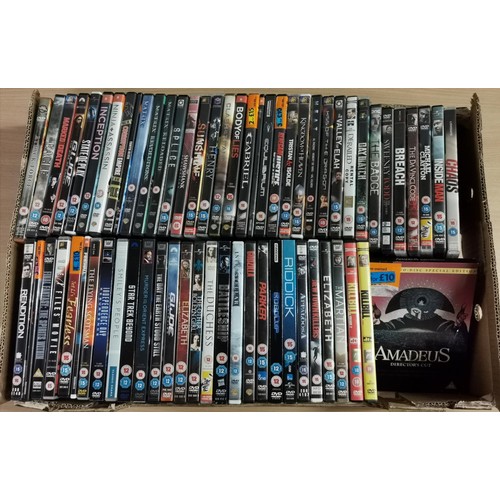 70 - Box of 65 x assorted genre good title films