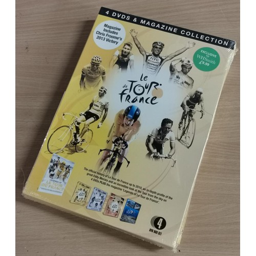 109 - Factory sealed Tour De France 4 DVD and magazine collection box set