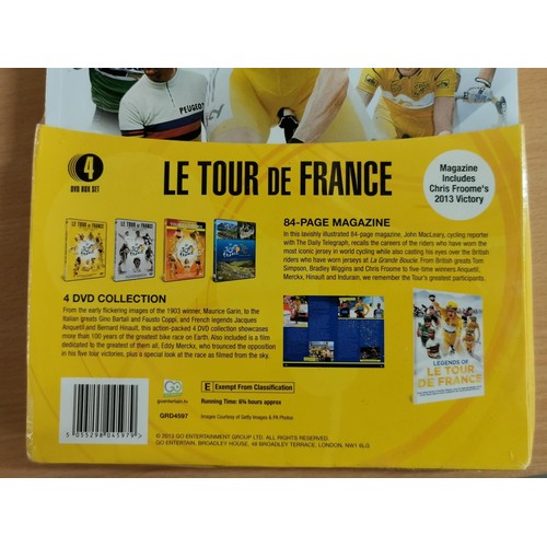 109 - Factory sealed Tour De France 4 DVD and magazine collection box set