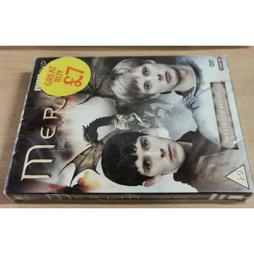 111 - New and sealed Merlin - the legend begins 3 disc DVD box set