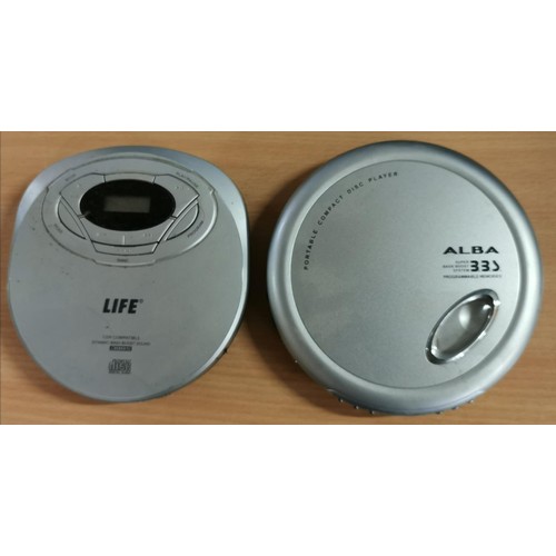 113 - 2 x retro portable CD disc players