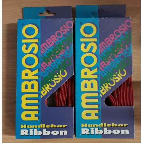 115 - Pair of boxed and unused Ambrosio handle bar ribbons