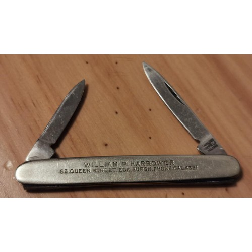 93 - 1950/60's William P Harrower Edinburgh (bookmaker) penknife