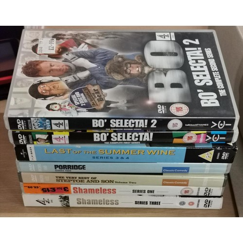 195 - 7 x assorted UK comedy series DVDs