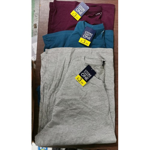 232 - New and tagged plain t shirts in 3 colours size XXL