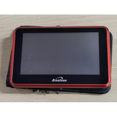 244 - Binatone sat nav model 4033 with pouch but no charger so untested