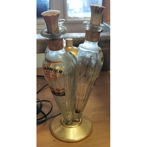 15 - 1950's Garnier liqueurs triple bottle set