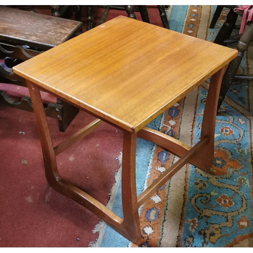 58 - 44.5 x 43 cm retro teak side table