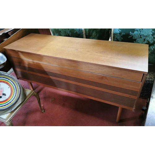 59 - 115 x 39 x 63 cm tall retro Bush solid state stereo radiogram on legs - very nice