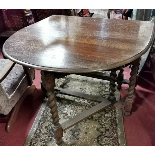 233 - 104 cm wide old oak gateleg table