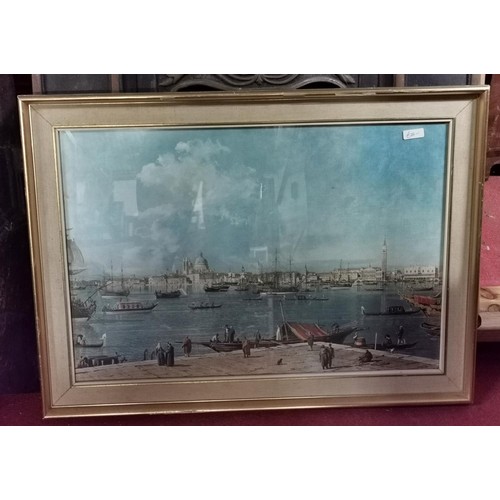 236 - 77 x 57 cm framed picture after an original by Canaletto