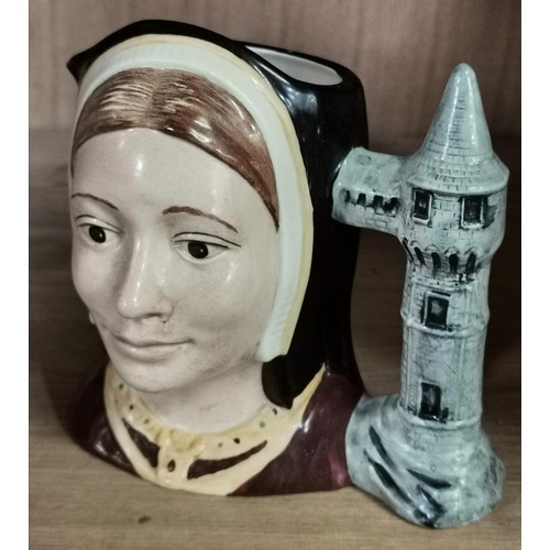 384 - Large 1975 Royal Doulton D6643 Catherine of Aragon character jug - no damage