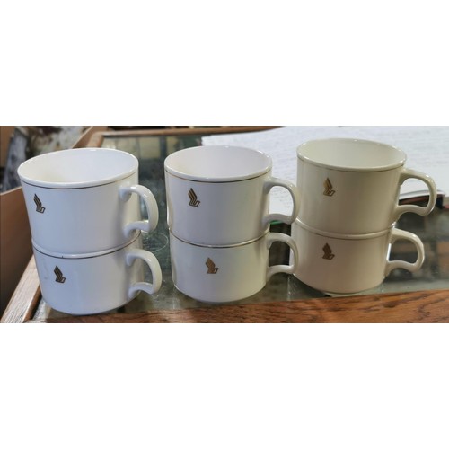 457 - Set of 6 Singapore airlines bone china cups