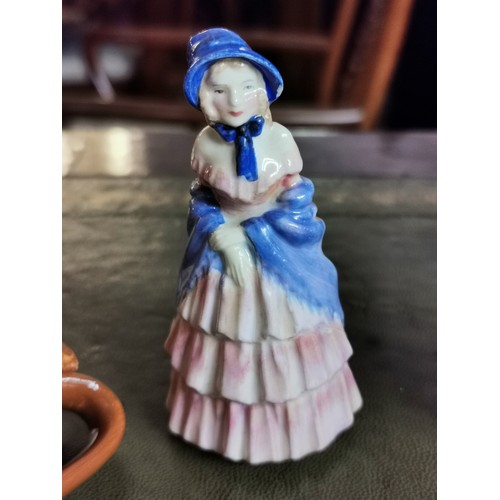 751 - 10 cm tall Royal Doulton Victorian Lady figurine