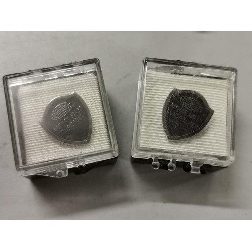 74 - Pair of Amway Sales Consistency pin badges in cases