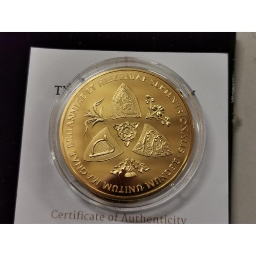 80 - Heirloom Coin Collection 2016 Queens 90th birthday commemorative coin in pouch with COA