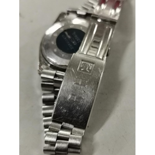 90 - Retro Tissot electronic Seastar PR 516 GL gents watch - glass heavily scratched and works for few se... 