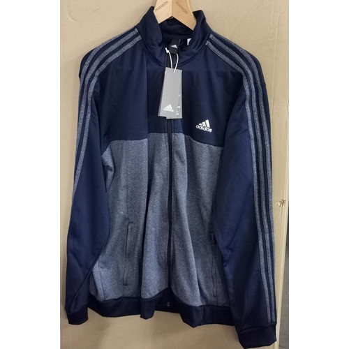 97 - New and tagged Adidas reflex corporate logo polyester track top size XXL - ticket price £45