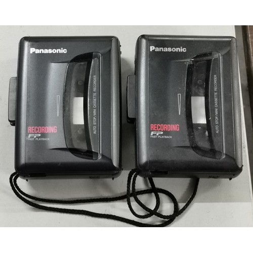 117 - Pair of retro Panasonic portable cassette recorders model RQ-L307