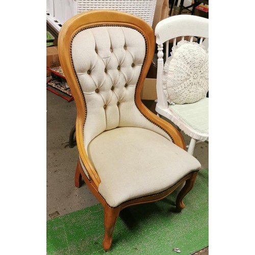 244 - Balloon back nursing chair