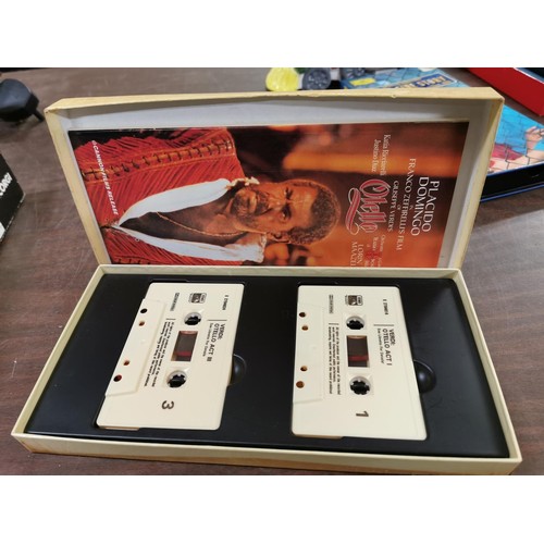 251 - Verdis Othello with Domingo & Maazel, audio cassette tape box set with booklet