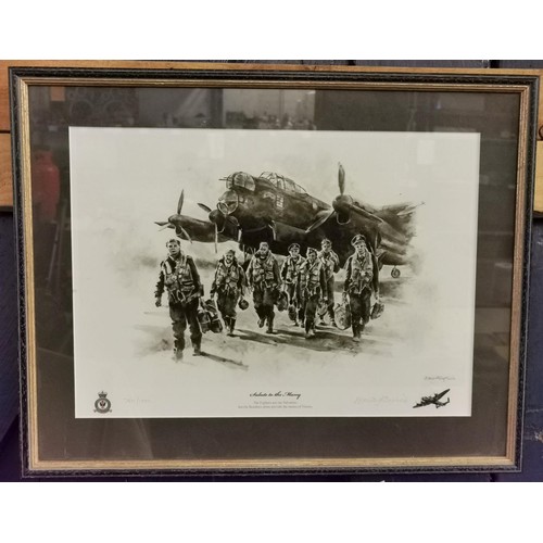 152 - Approx 48 x 38 cm framed and mounted limited edition print, 764/1000, by MANDY SHEPHERD titled 'Salu... 