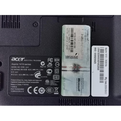 163 - Acer Aspire 1410 series note book, no charger so untested