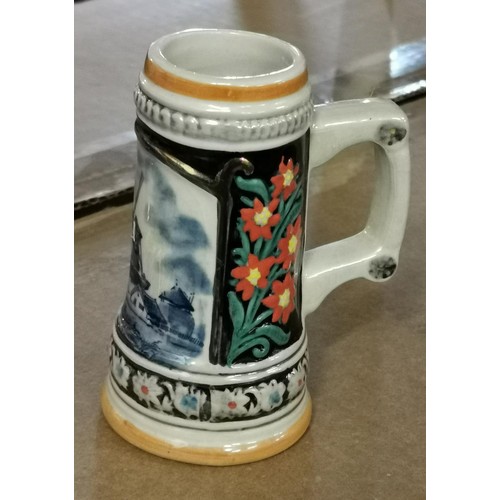 139 - 10 cm Delft Jasmyn Holland stamped tankard/posy vase