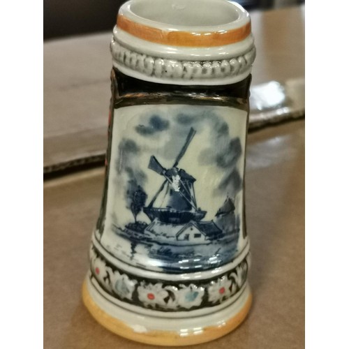 139 - 10 cm Delft Jasmyn Holland stamped tankard/posy vase