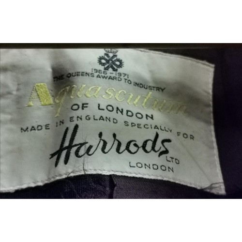 Vintage Aquascutum of London made specially for Harrods check