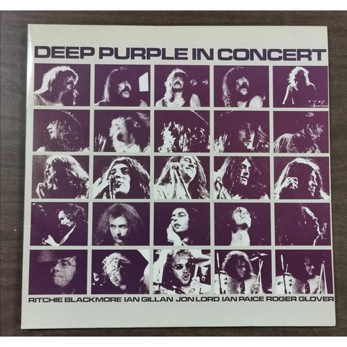 176 - 1980 Deep Purple in concert double vinyl album with inner picture sleeves, EMI harvest SHSP 4121 (A4... 