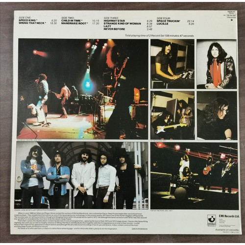 176 - 1980 Deep Purple in concert double vinyl album with inner picture sleeves, EMI harvest SHSP 4121 (A4... 