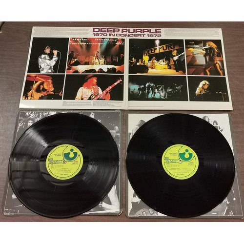 176 - 1980 Deep Purple in concert double vinyl album with inner picture sleeves, EMI harvest SHSP 4121 (A4... 