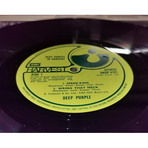 176 - 1980 Deep Purple in concert double vinyl album with inner picture sleeves, EMI harvest SHSP 4121 (A4... 