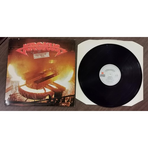 180 - 1981 Krokus-Hardware vinyl album Ariola ARL 5064 (A1 B1) in excellent condition