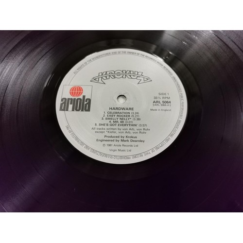 180 - 1981 Krokus-Hardware vinyl album Ariola ARL 5064 (A1 B1) in excellent condition