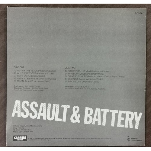 185 - 1981 Rose Tattoo-Assault and Battery vinyl album, Carrere CAL 127 (AB) - in excellent condition