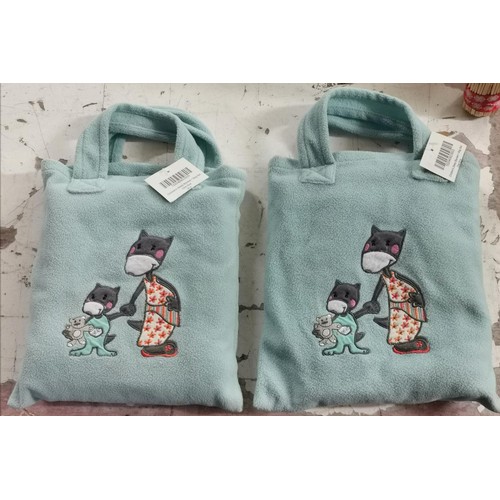 36 - 2 x new childrens sleep blanket & bag sets (£12 price tag each)