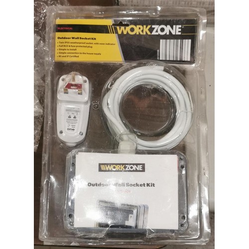 92 - Workzone outdoor wall socket kit