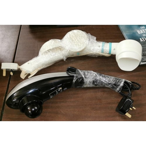 68 - Carino Professional & Hinari body and soul hand held massagers with assorted attachments