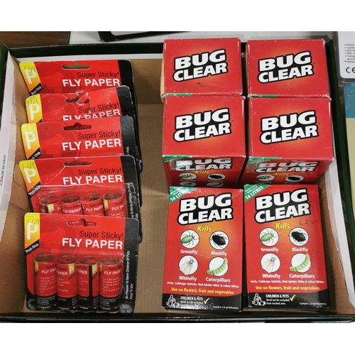 156 - 6 x new boxes of Bug Clear & 5 x new packs of fly papers