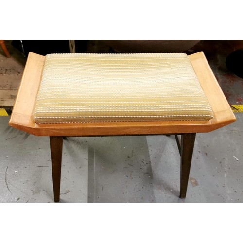 144 - 65 x 38 cm retro pop out seat vanity desk stool